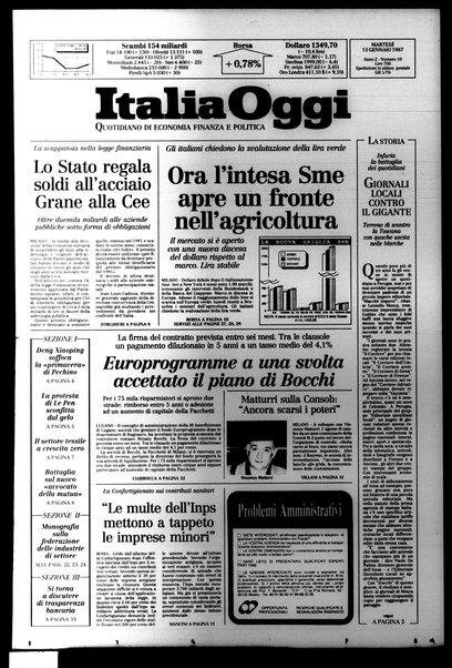 Italia oggi : quotidiano di economia finanza e politica